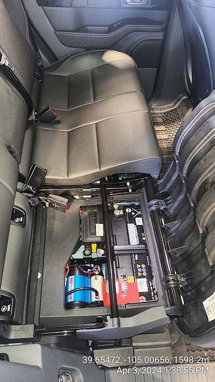 Agile Offroad ARB compressor kit under seat